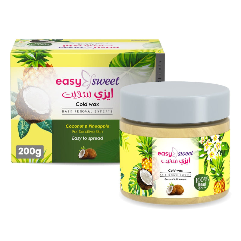 Easy Sweet Cold Wax 200 gm - Coconut & Pineapple