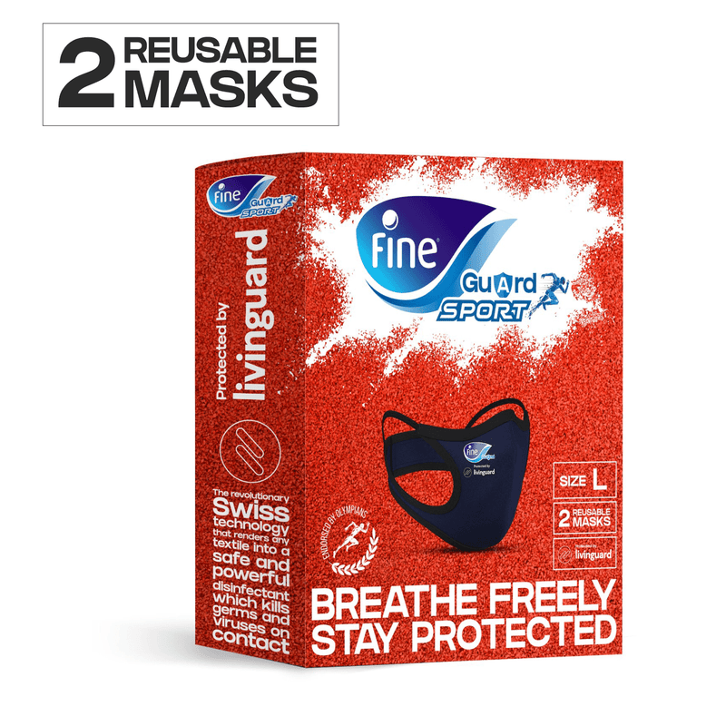 Fine Guard Sport Face Masks With Livinguard Technology