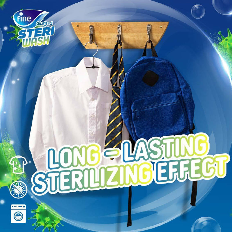 Fine Guard SteriWash, Long Lasting Laundry Disinfectant, 7 Days Protection, 200g