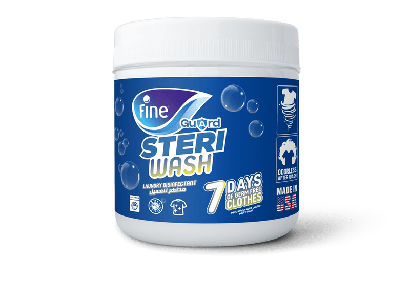 Fine Guard SteriWash, Long Lasting Laundry Disinfectant, 7 Days Protection, 200g